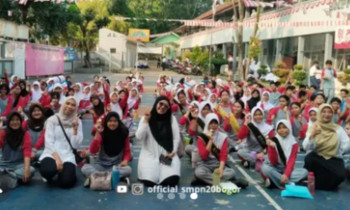 Aksi Bergizi Dan CKG Bersama Dengan Dinas Kesehatan Kota Bogor Di SMPN 20 Kota Bogor