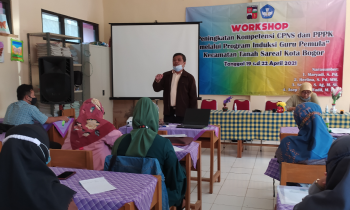 Workshop pendampingan Program Induksi Guru Pemula se Kecamatan Tanah Sareal
