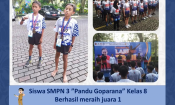 Siswa SMPN 3 dan SMPN 6 sabet Juara 1,2, dan 3 Di Ajang Lomba Lari Trail Pelajar se-Kota Bogor