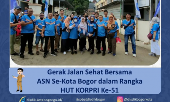 Gerak Jalan Sehat Bersama ASN Se-Kota Bogor dalam HUT KOPRI Ke-51