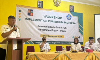 Workshop Implementasi Kurikulum Merdeka Gugus 1 - 6 Kecamatan Bogor Tengah