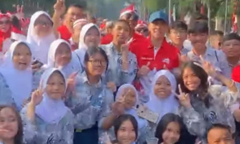 SMPN 1 Kota Bogor Turut Menjadi Bagian Dalam Kirab Bendera Merah Putih