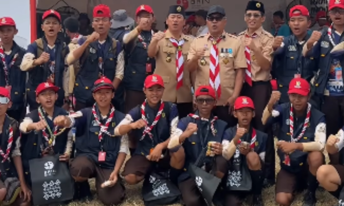 Kunjungan Kepada Peserta Jambore Nasional XII Tahun 2026 Kontingen Kwarcab Kota Bogor